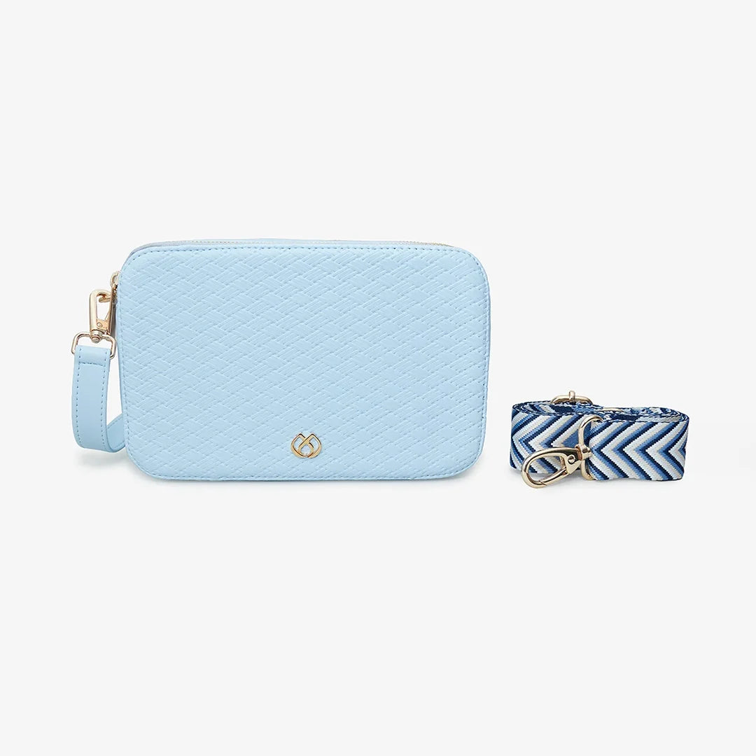 Bandolera Essen Azul Celeste